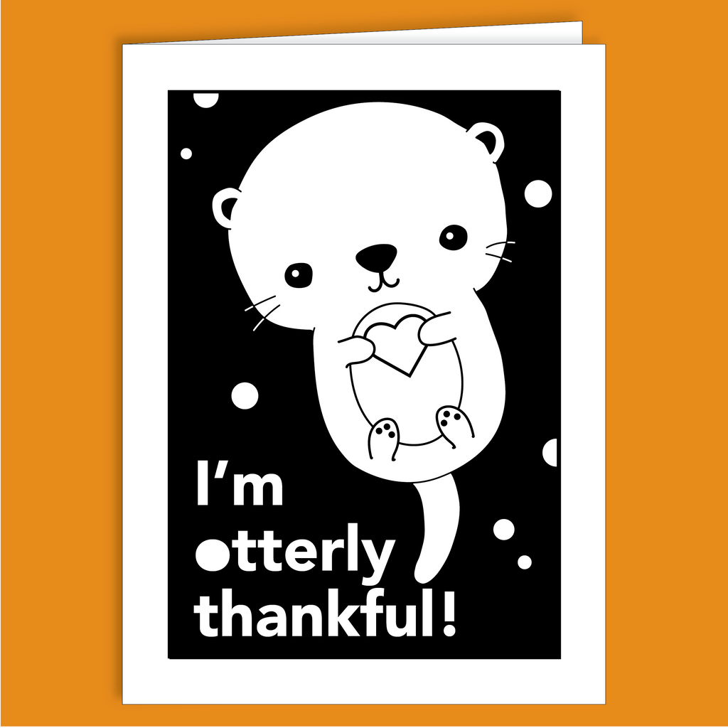 Otterly Thankful Thank You Card