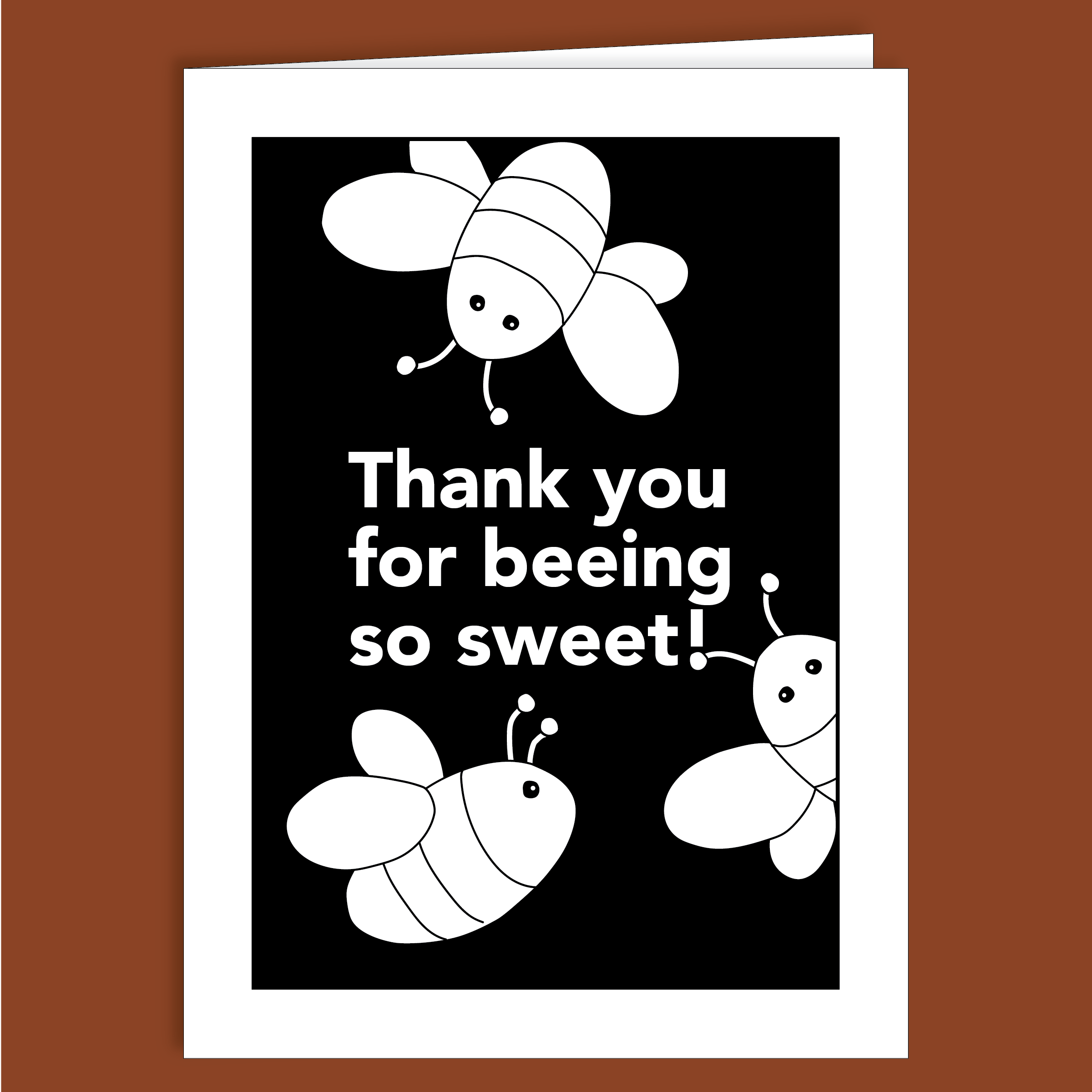 Thank You for Beeing so Sweet! Thank You Card