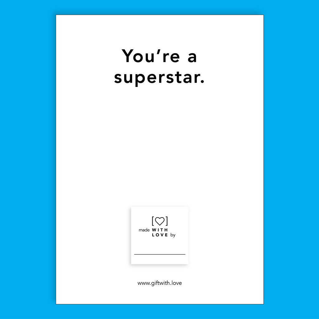 You're a Superstar! Affirmation Card