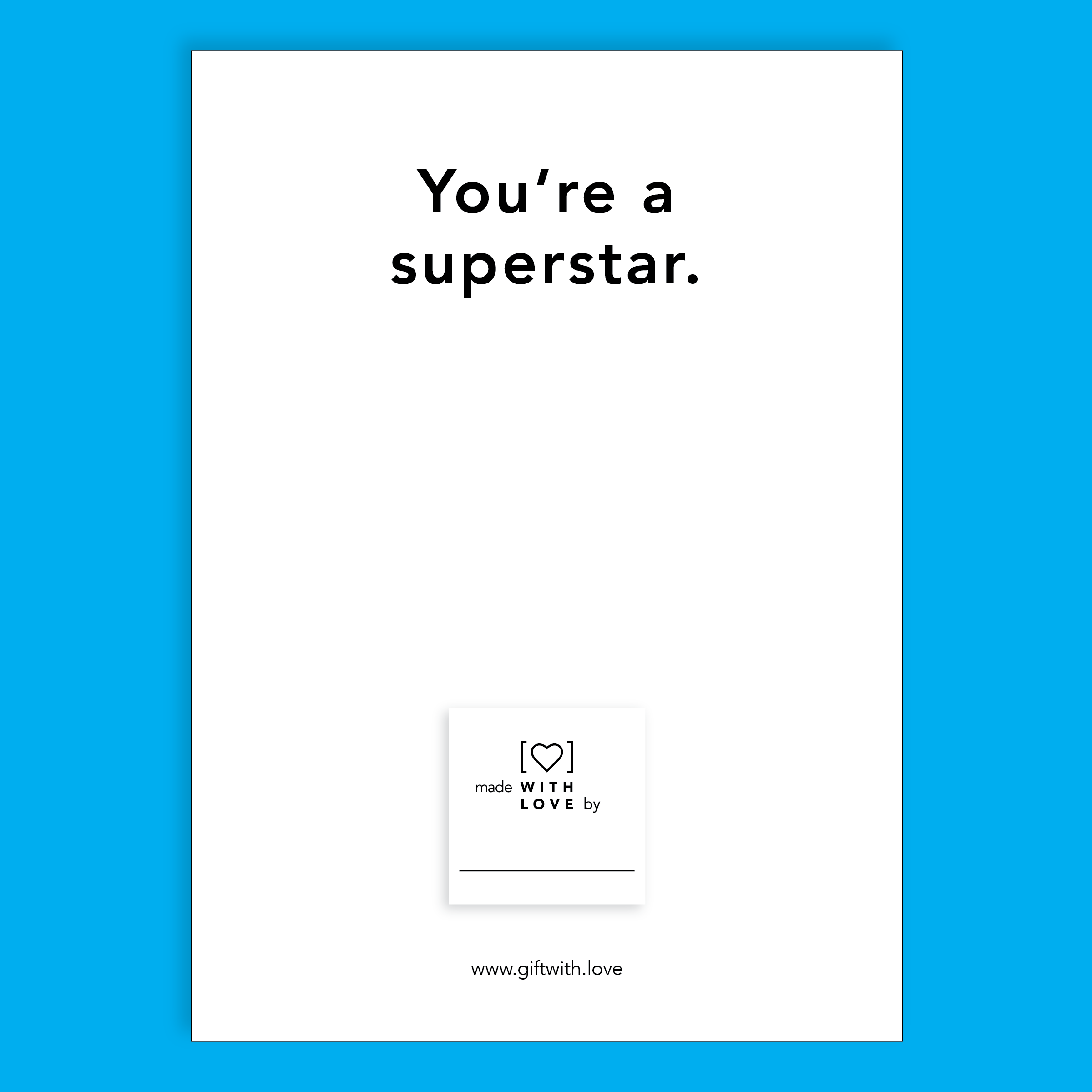 You're a Superstar! Affirmation Card