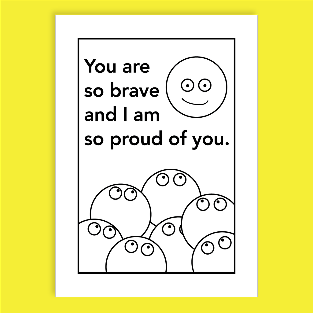 You Are So Brave Affirmation Card