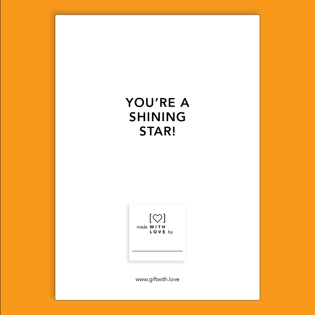 You're a Shining Star Affirmation Card